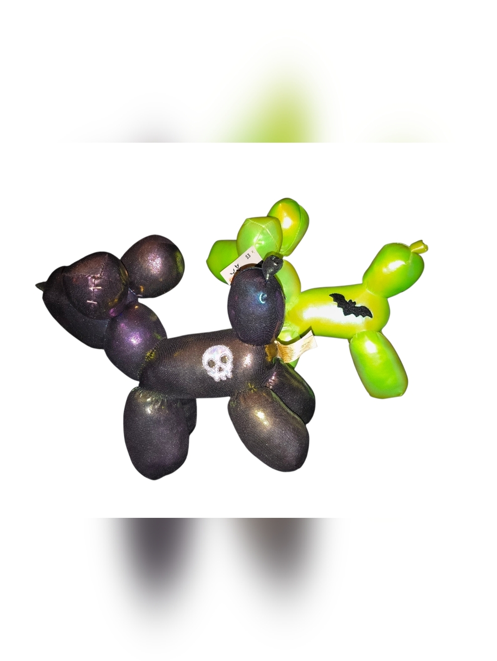 Michelle D Halloween Balloon Dog Plush - Black & Neon Green